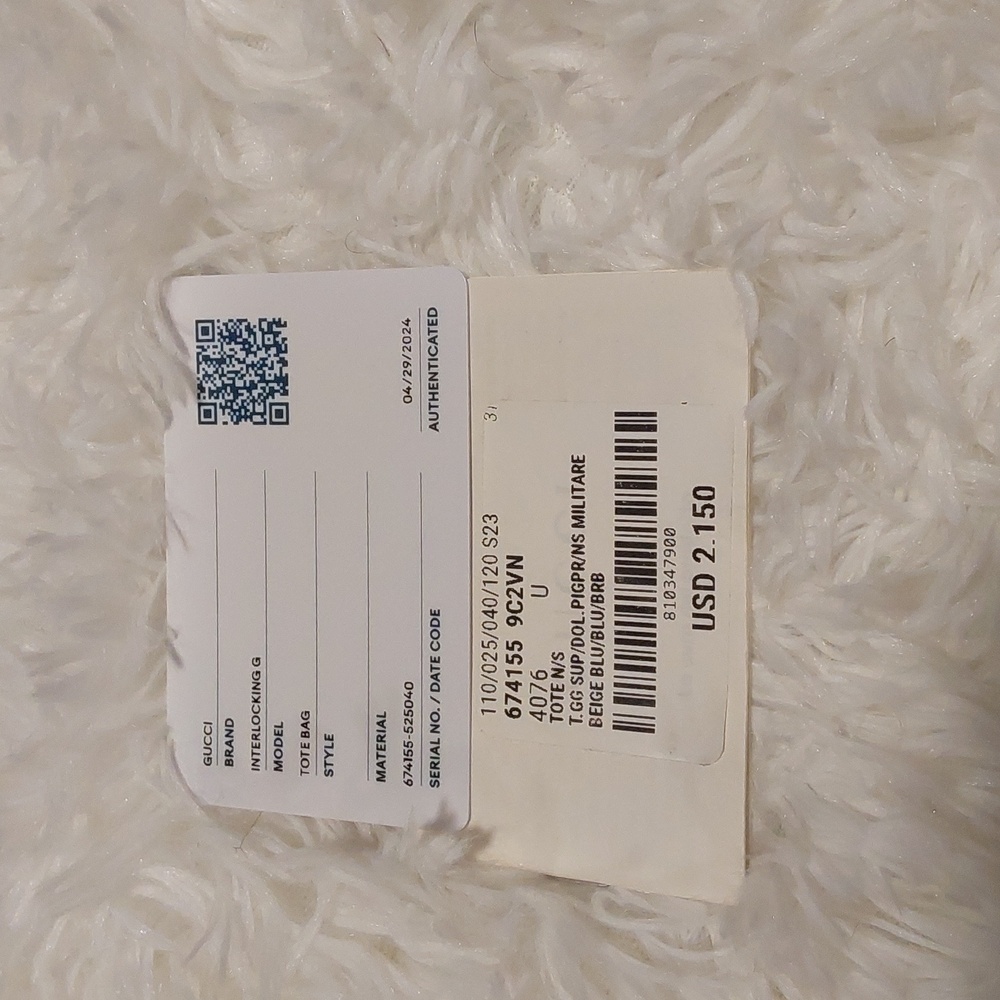 Authentic! Gucci Gg Interlocking Large Leather To… - image 8